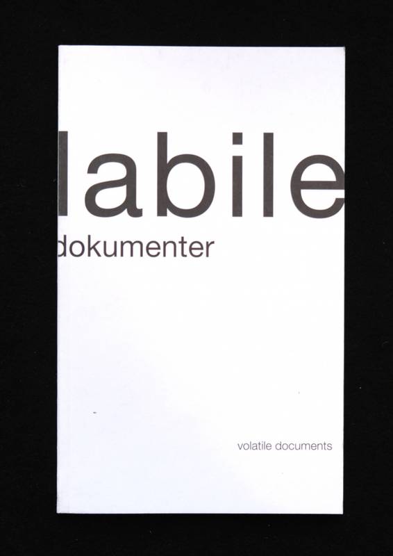 Hanne Lydia Opøien Figenschou - labile dokumenter / volatile doc