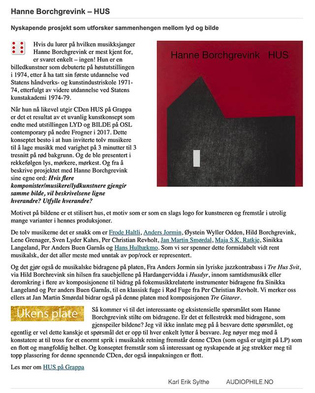 Hanne Borchgrevink HUS, CD
