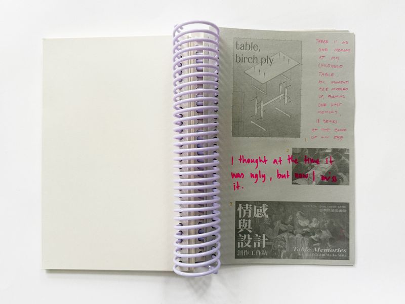 Hverdag Books, A table is a wall, a door, a home / av Maike Statz