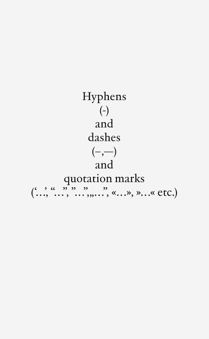 Hovedbilde Aslak Gurholt - Hyphens (-) and dashes ...