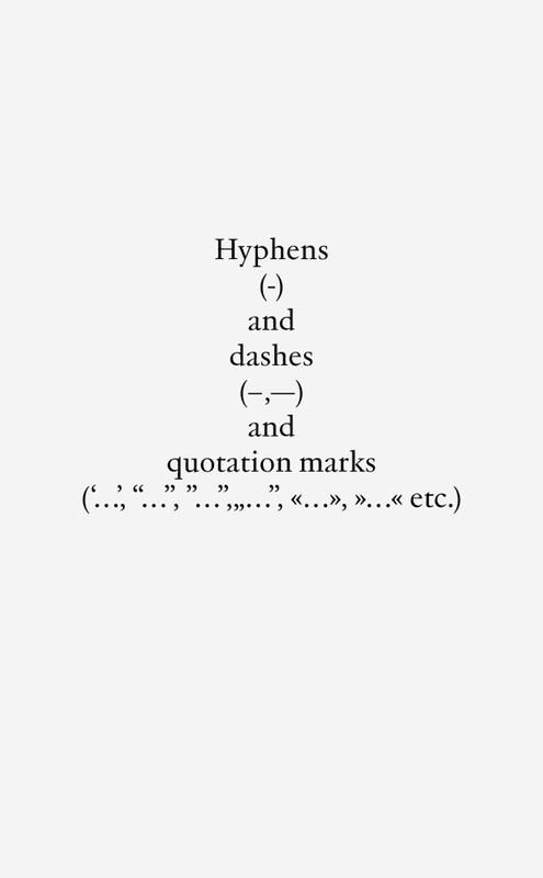 Aslak Gurholt - Hyphens (-) and dashes (–,—) and quotation marks